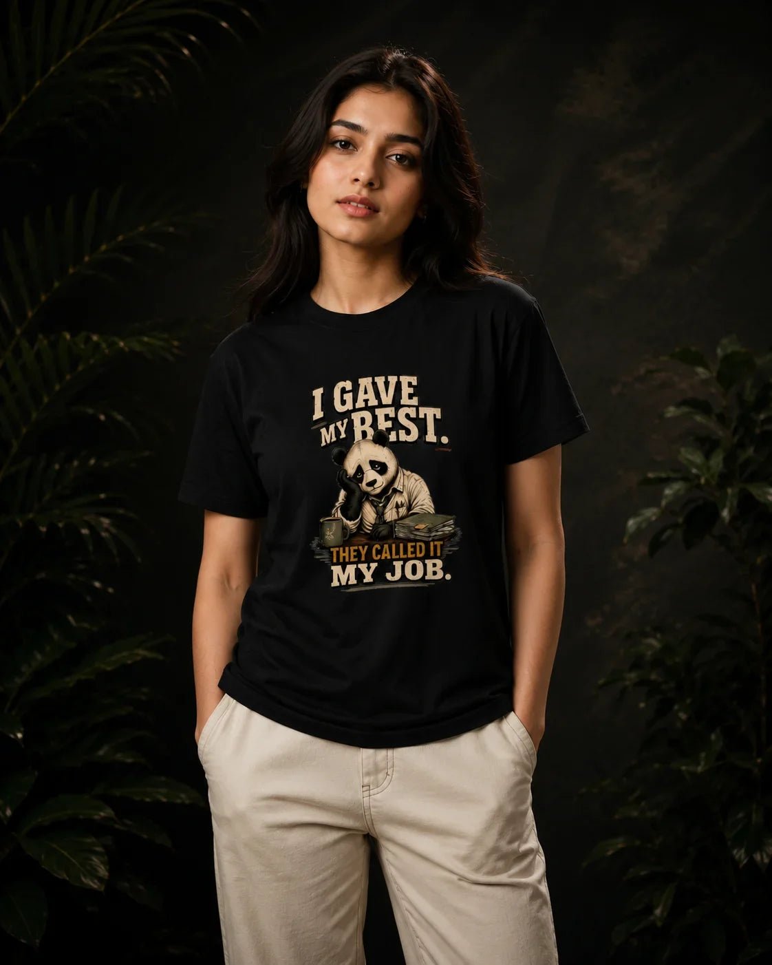 I Gave My Best, They Called It My Job Black T-shirt