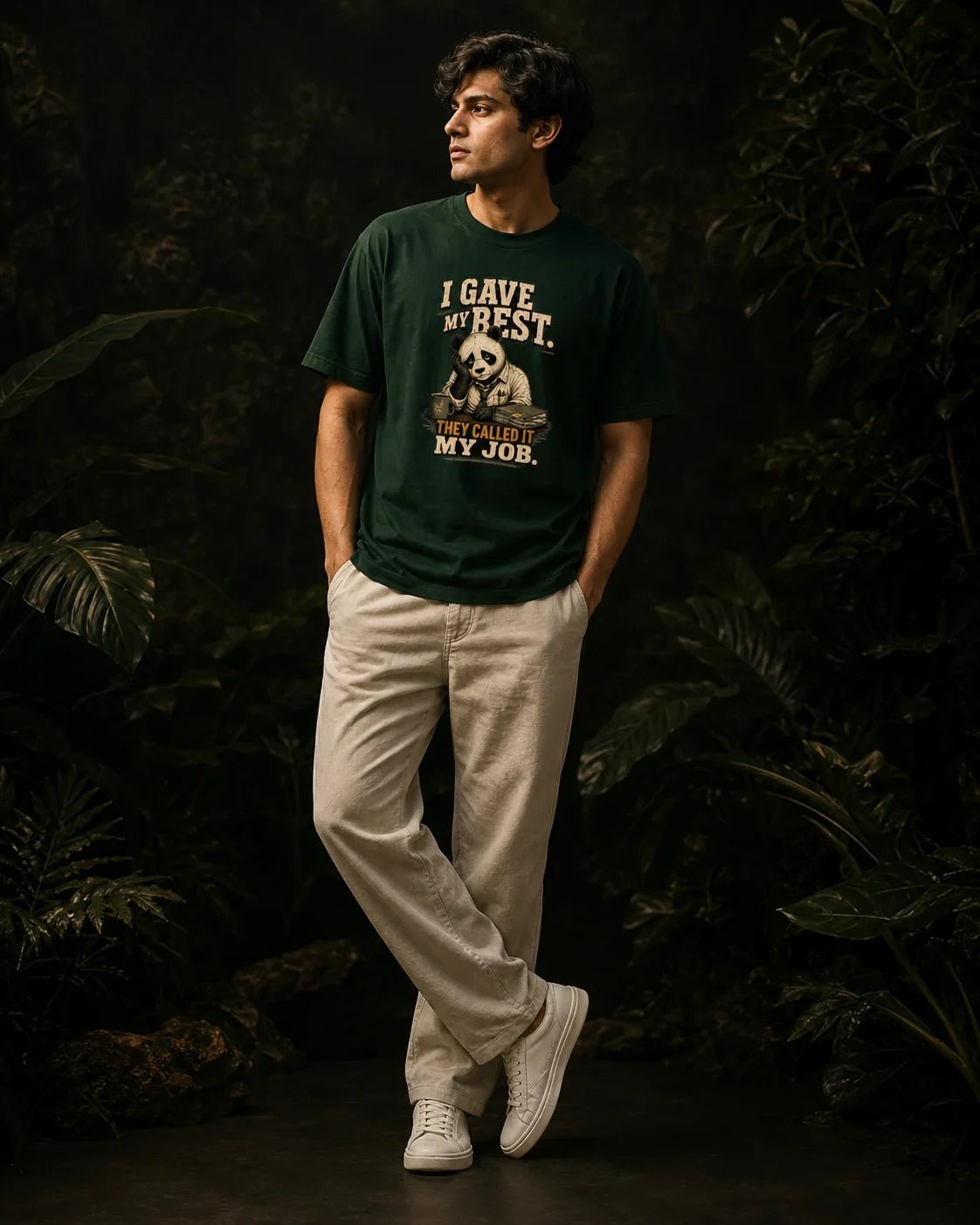 I Gave My Best, They Called It My Job Bottle Green T-shirt