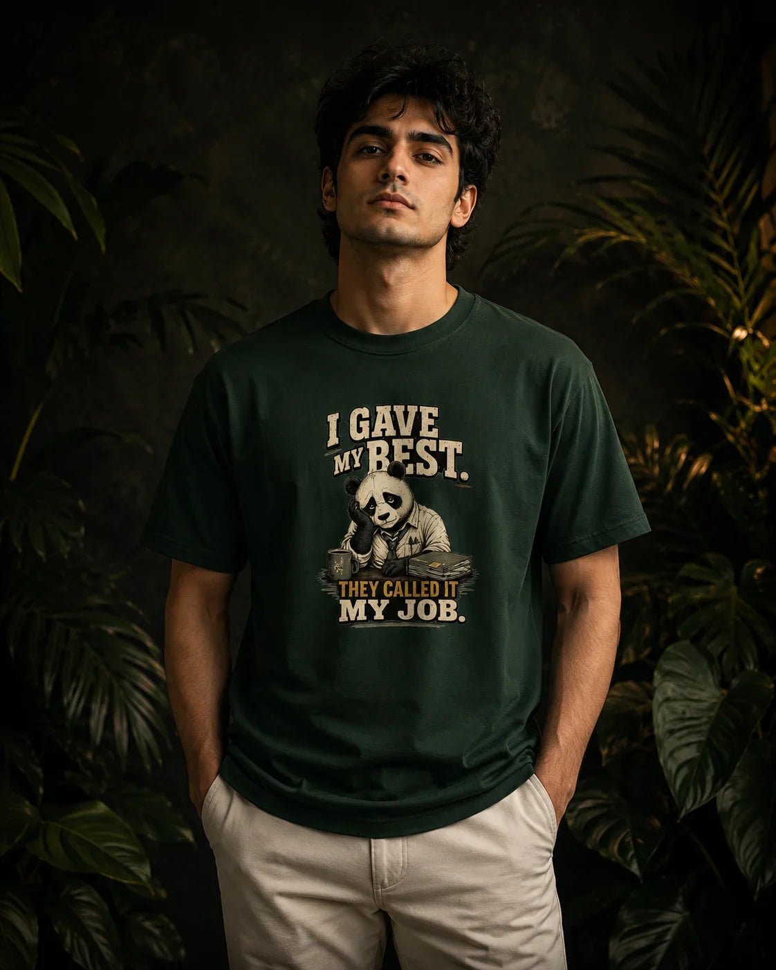 I Gave My Best, They Called It My Job Bottle Green T-shirt