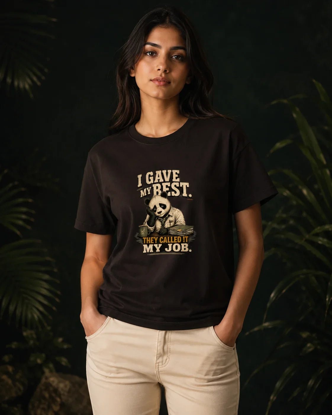 I Gave My Best, They Called It My Job Coffee Brown T-shirt