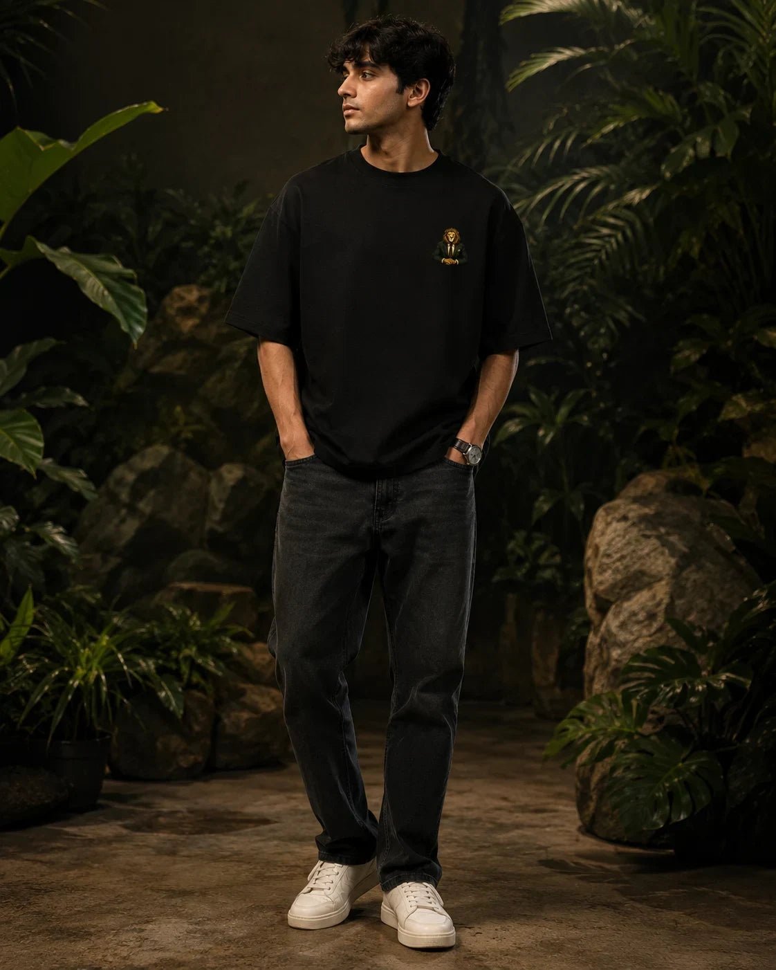 CEO Lion Black Oversized T-shirt 