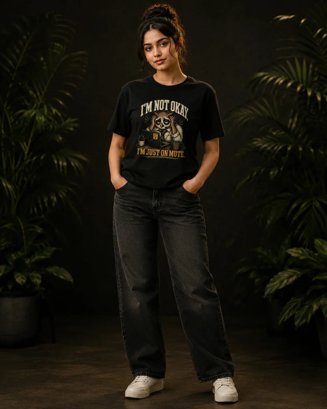 I’m Not Okay, I’m Just On Mute Black T-shirt
